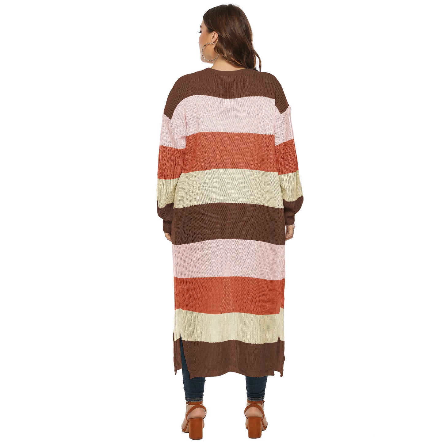 Large Pocket Woven Long Sweater Coat