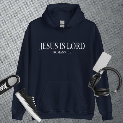 Plus Velvet Letter Printing Jesus Is The Main Hooded Sweater