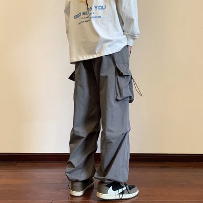 Loose Straight Cargo Pants Spring And Autumn Men