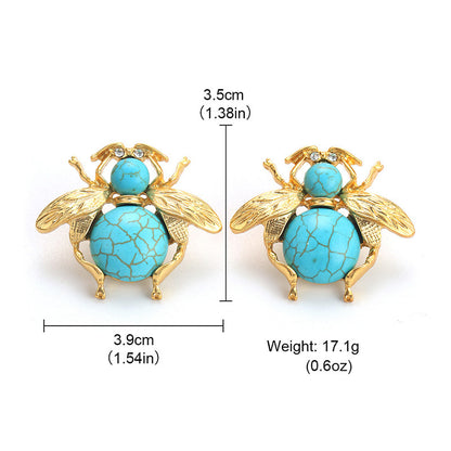 Vintage Turquoise Spider Necklace For Women