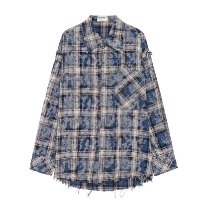 Plaid Casual Loose Long Sleeve Shirt