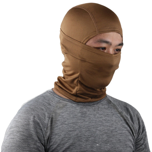 Solid Color Quick-drying Breathable Mask Tactical Protective Headgear Outdoor Cycling Full Face Protection