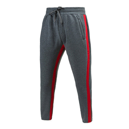 Men's Loose Sports And Leisure Striped Drawstring Pants