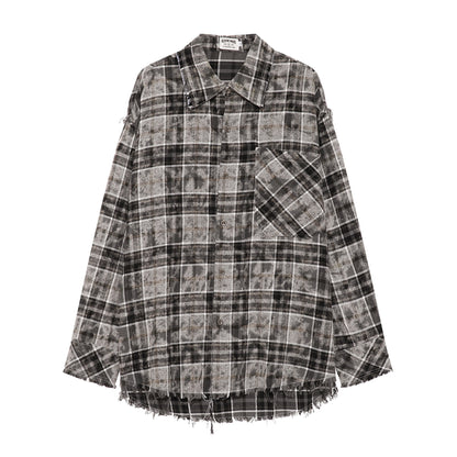 Plaid Casual Loose Long Sleeve Shirt