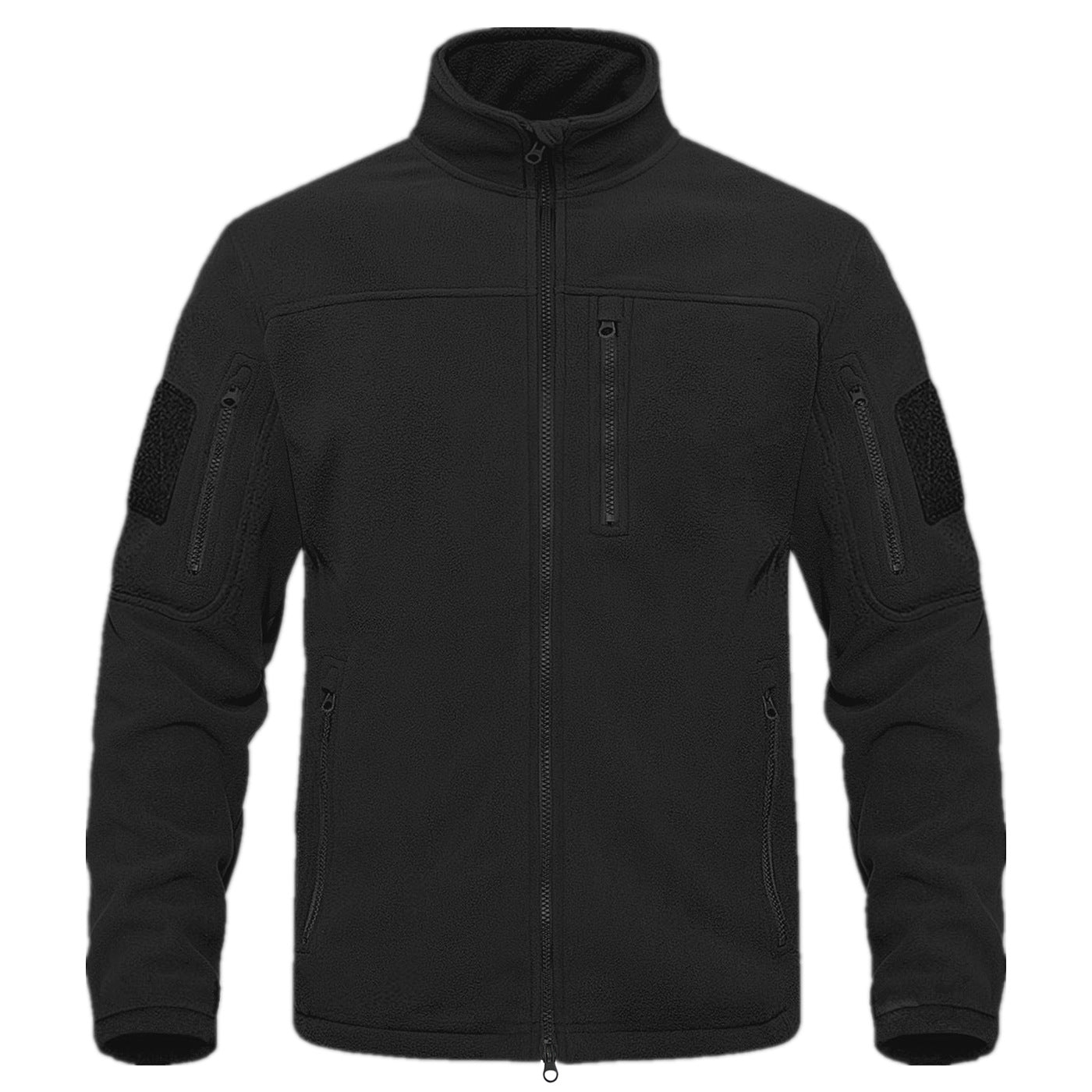 Men's Stand Collar Fleece Sweater Warm Climbing Jacket