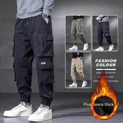 Multi-pocket Cargo Pants Men's Plus Size Loose Casual Pants