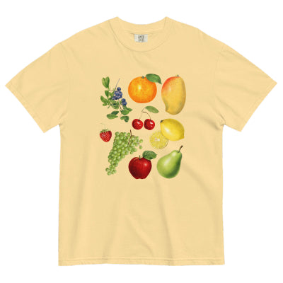 European And American Fruit Digital Printing Casual Round Neck Short Sleeves