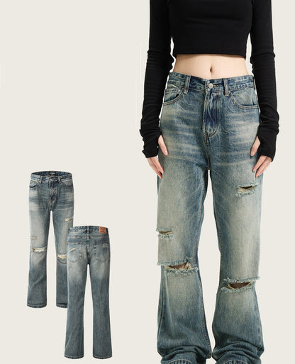 Loose Straight American Retro Jeans