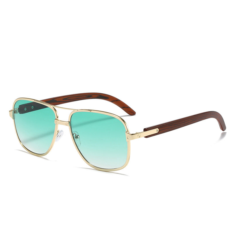 Retro Square Frame Sunglasses Pilot