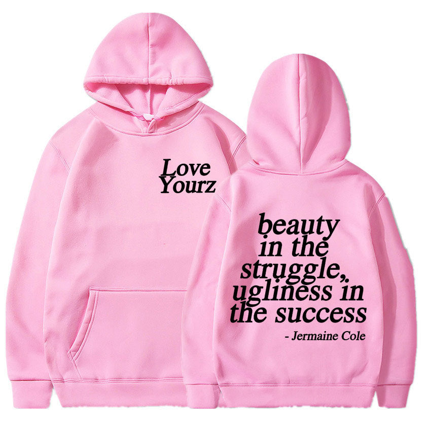 Cole Dreamville Love Yourz Lyrics Print Hooded Vintage Fas