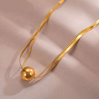 Golden Temperament And High-end Clavicle Chain