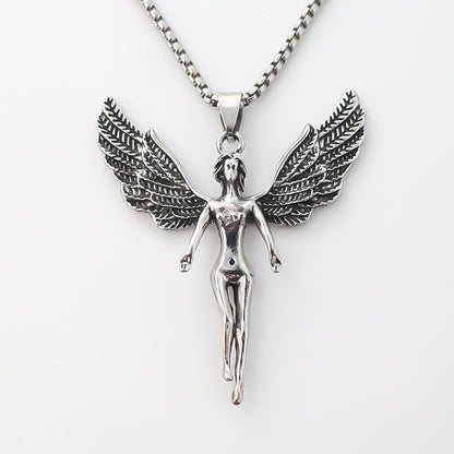 Angel Wings Pendant Companion Necklace