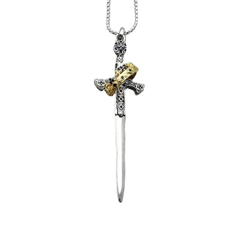 Vintage Exaggerated And Personalized Gothic Sword Pendant Fashion Creative Punk Necklace