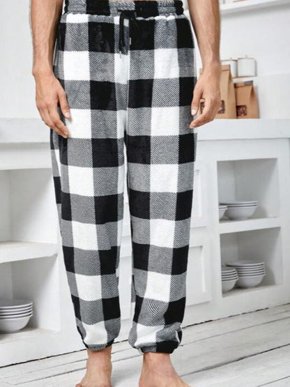 Drawstring Waist Casual Pants Pajamas Trousers