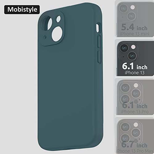 mobistyle Liquid Silicone Case for iPhone 13 Case, Individual Protection for Each Lens Shockproof Rubber Full Body Thickened Design Compatible for iPhone 13 (Purple)