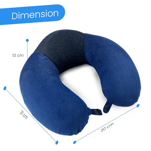 Sleepsia Neck Pillow for Travel, Travel Pillow for Airplane| Support to The Neck, Head, Car and Flights - Travel Neck Pillow