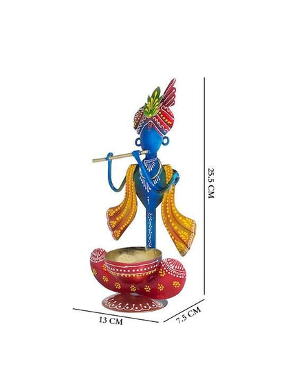 Blue & Red Krishna Idol Showpiece