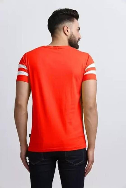 Denzolee Men's Colorblock Half Sleeve Tees