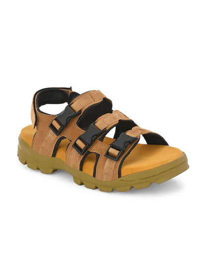 BUCIK Men's Leather Slip-On Sandal