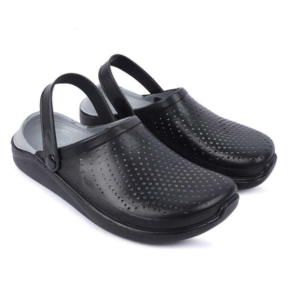 Richale New Latest Plain Black Clogs For Mens