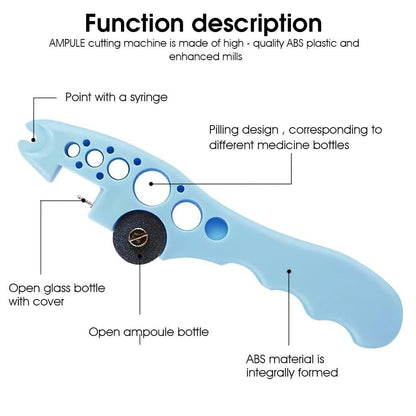 Ampule Cutter with 5 Replaceable Grinding Wheels