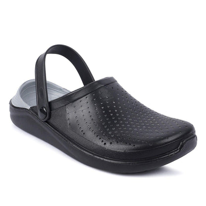 Richale New Latest Plain Black Clogs For Mens