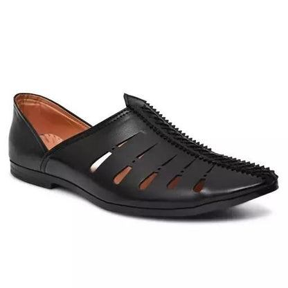 Black Stylish Jutties for Men's