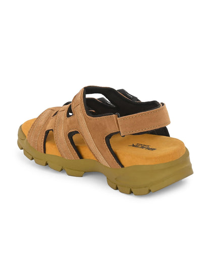 BUCIK Men's Leather Slip-On Sandal