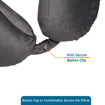 Sleepsia Neck Pillow for Travel, Travel Pillow for Airplane| Support to The Neck, Head, Car and Flights - Travel Neck Pillow