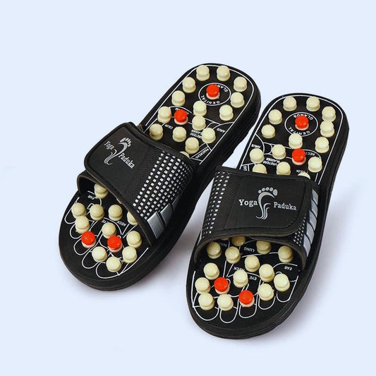 Acupressure and Magnetic Therapy Paduka Slippers for Full Body Blood Circulation Yoga Paduka Acupressure Foot Relaxer For Men and Women