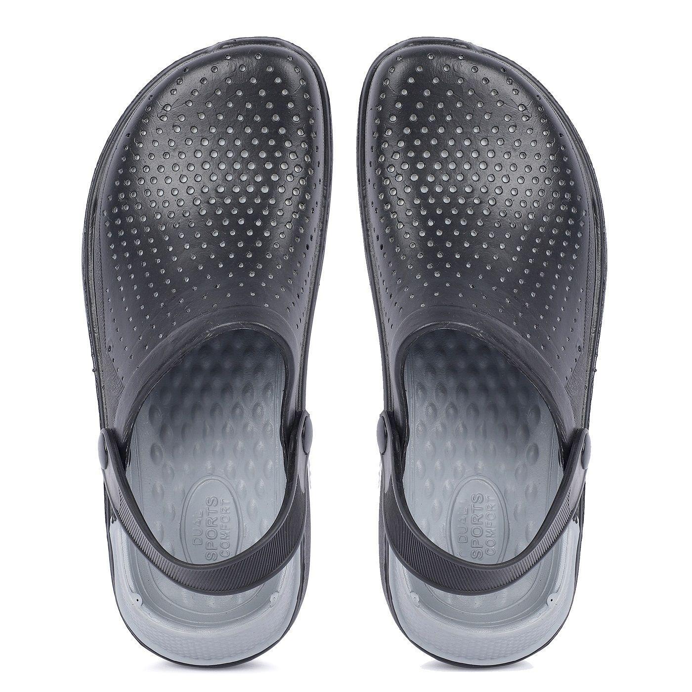 Richale New Latest Plain Black Clogs For Mens