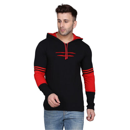 Denzolee Colorblocked Men's Hooded T-Shirt