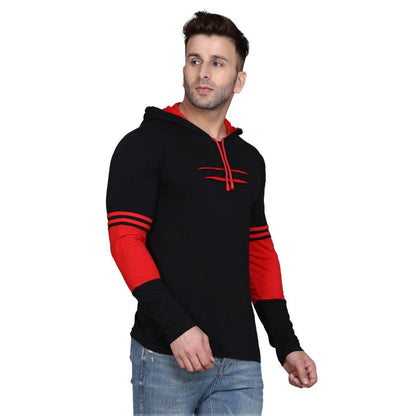 Denzolee Colorblocked Men's Hooded T-Shirt